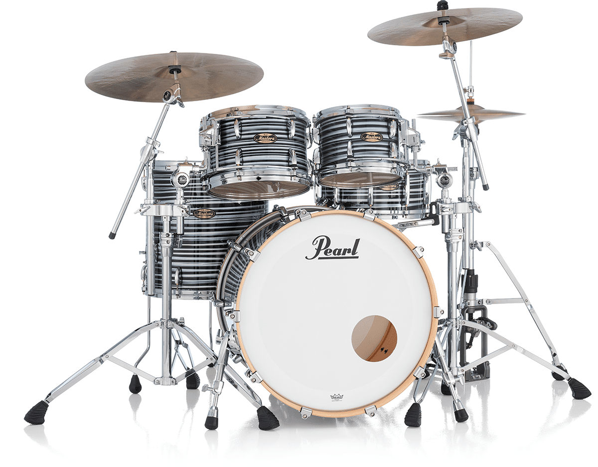 Masters Maple Gum Stage 22 GYROLOCK-l Schwarzer Oyster Swirl
