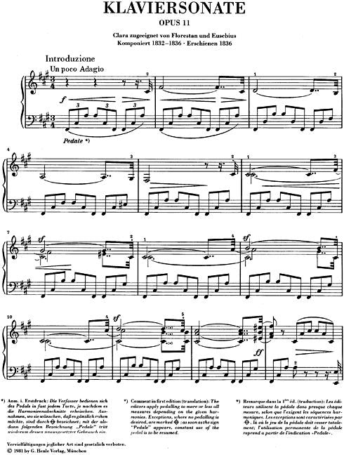Schumann R. - Piano Sonata F Sharp Minor Op. 11