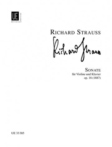 Strauss R. - Sonate Op.18 Es-Dur - Violine und Klavier