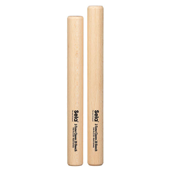 Sela Percussion 2-farbige Claves 20 Buche Se 283