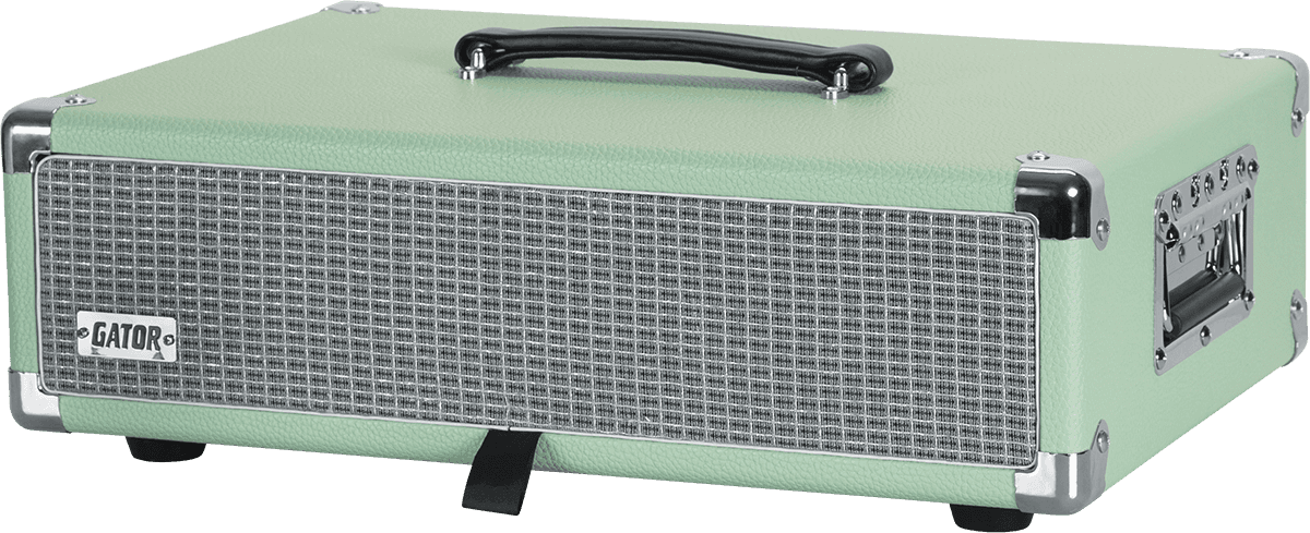 WOODEN RACK 2U VINTAGE AMP SURF GREEN