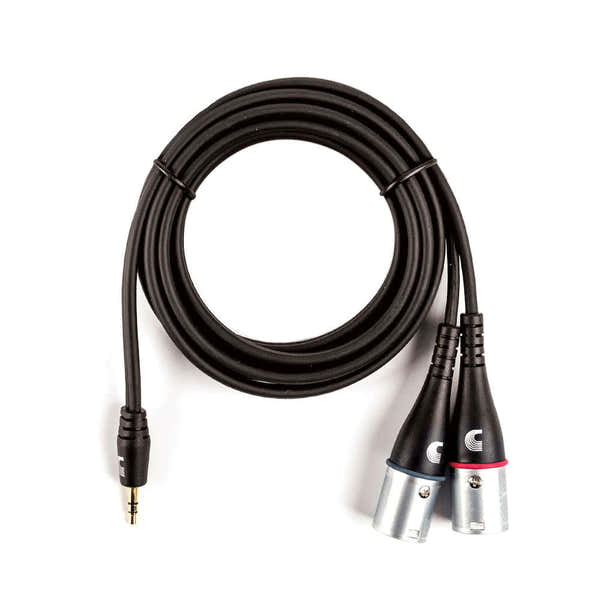 D'ADDARIO Custom Series 1/8 zu einem XLR-Audiokabel