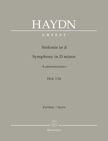 Haydn J. - Symphonie in d-Moll "lamentazione" Hob. I:26 - Partitur