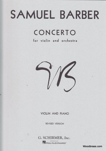 BARBER S. - CONCERTO FOR VIOLIN AND ORCH - VIOLON & PIANO)