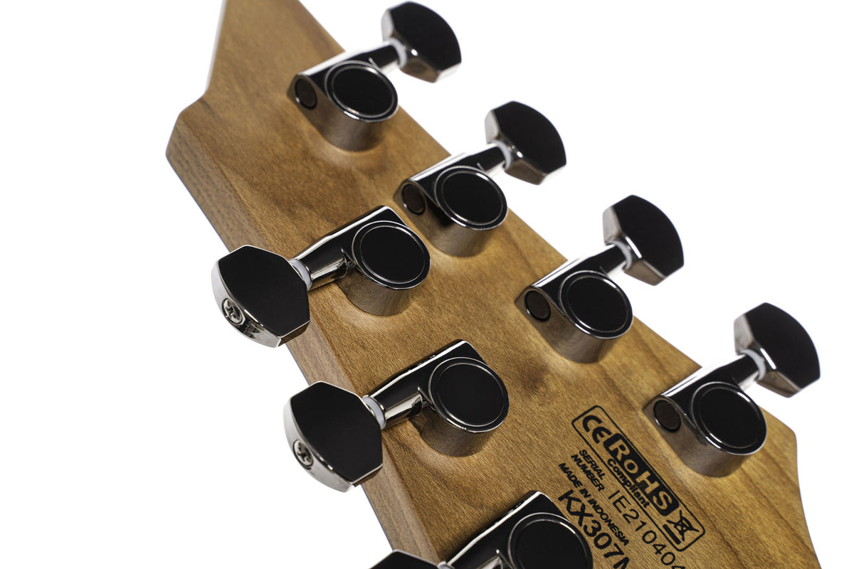 Gitarre KX307 MS 7-saitig Schwarz