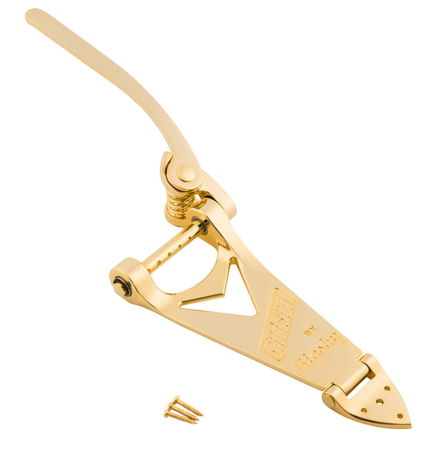 Marken-Saitenhalter, Bigsby B6, Saitendurchführung, Gold