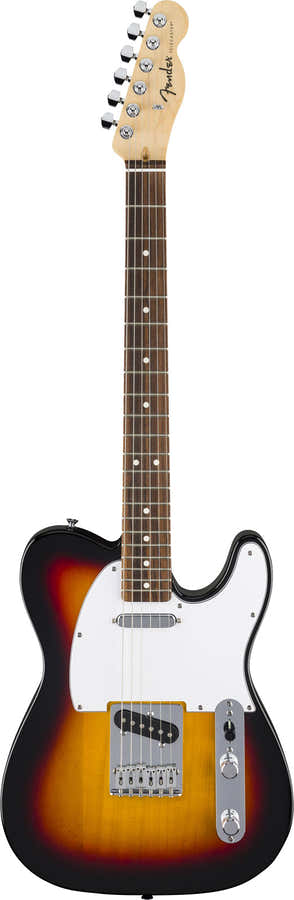 Standard Telecaster LRL Weißes Schlagbrett 3-Farben-Sunburst