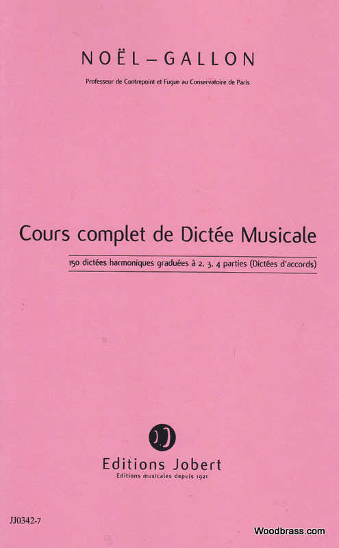 GALLON NOEL - DICTEES HARMONIQUES GRADUEES A 2 3 ET 4 PARTIES (150)