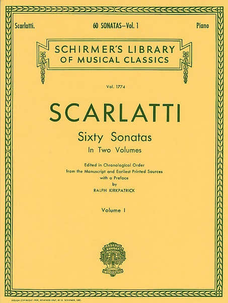 DOMENICO SCARLATTI SIXTY SONATAS VOLUME ONE - HARPSICHORD