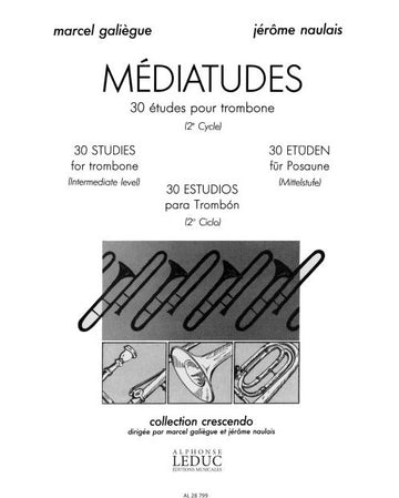Médiatudes - 3 études pour trombone (2e cycle)