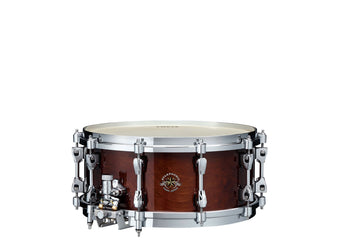 STARPHONIC 6"X14" CONCERT SNARE DRUM W/MULTI SNARE FRAME GLOSS MOCHA BROWN