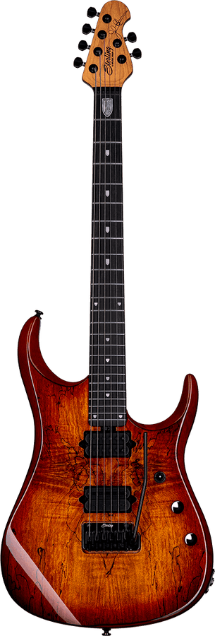 JP150D Spalted Maple Blood Orange Burst