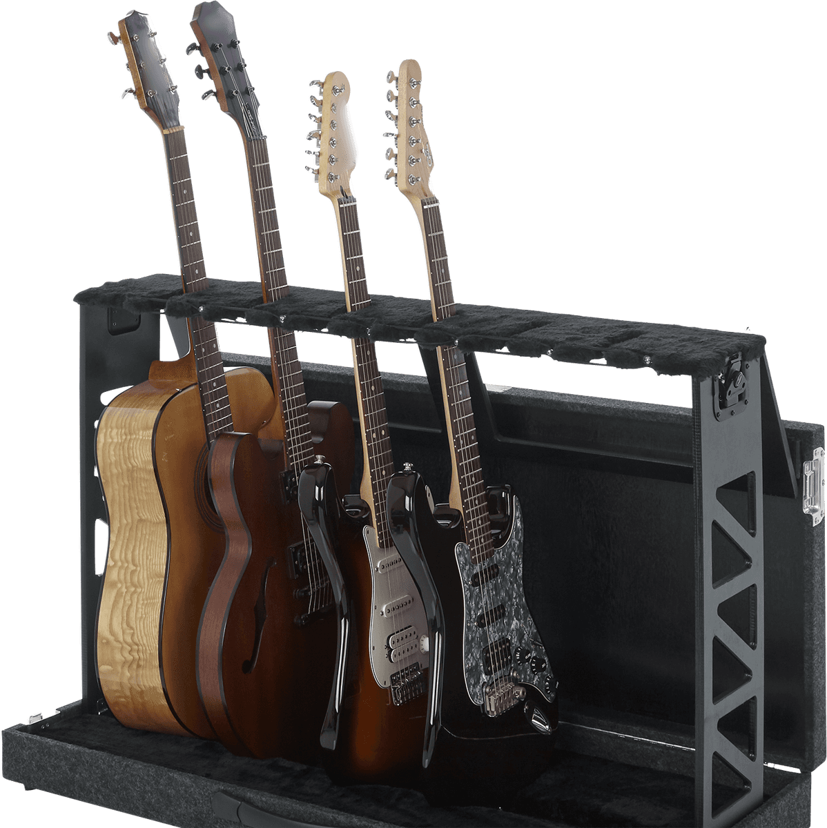 Zusammenklappbarer Ständer für 6 Gitarren