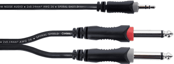 Y-Kabel Stereo-Mini-Klinke / 2 Mono-Klinken 5 M