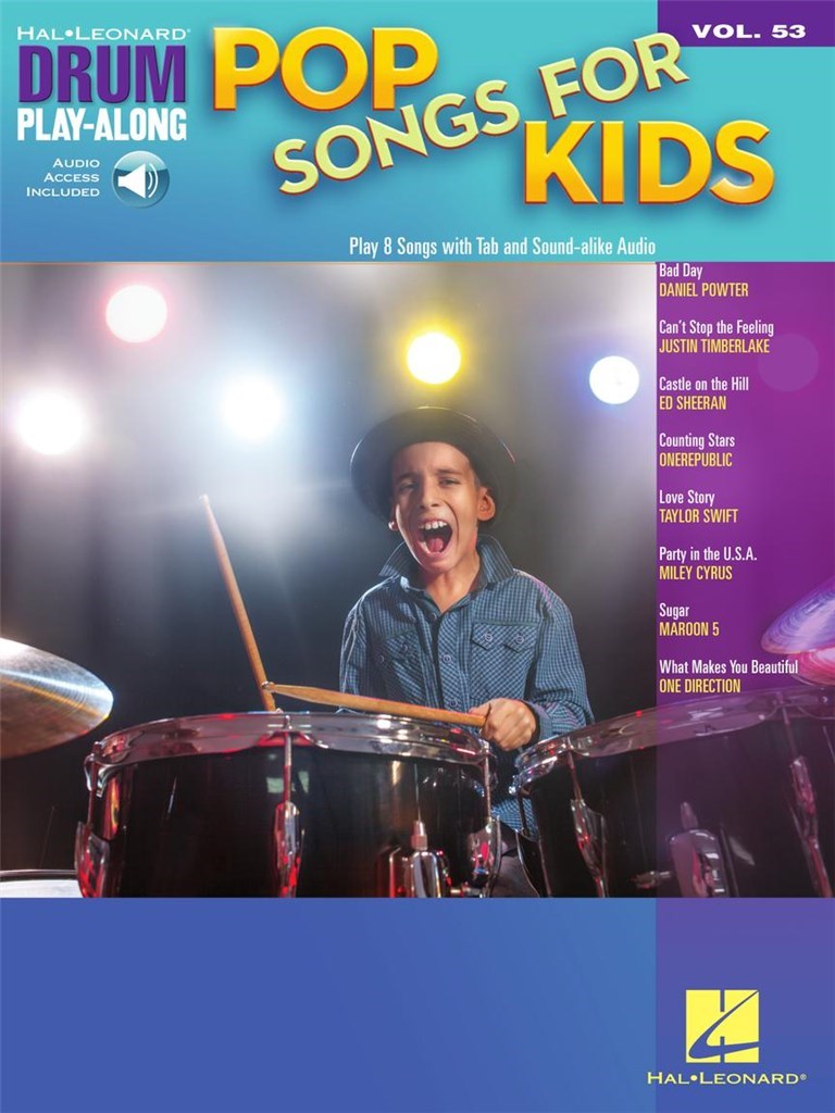 Drum Play Along Vol.53 Popsongs für Kinder