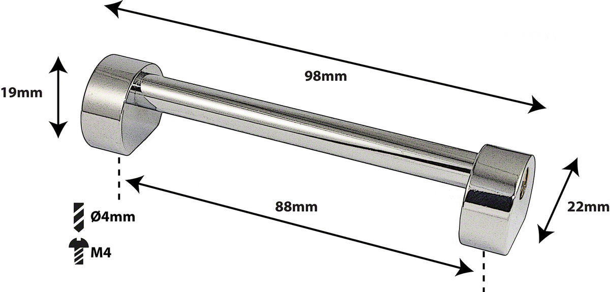 TL3D88 - SPANNBCKCHEN TUBELUG - 88MM - DOPPELTE SPANNSCHRAUBEN (X1)