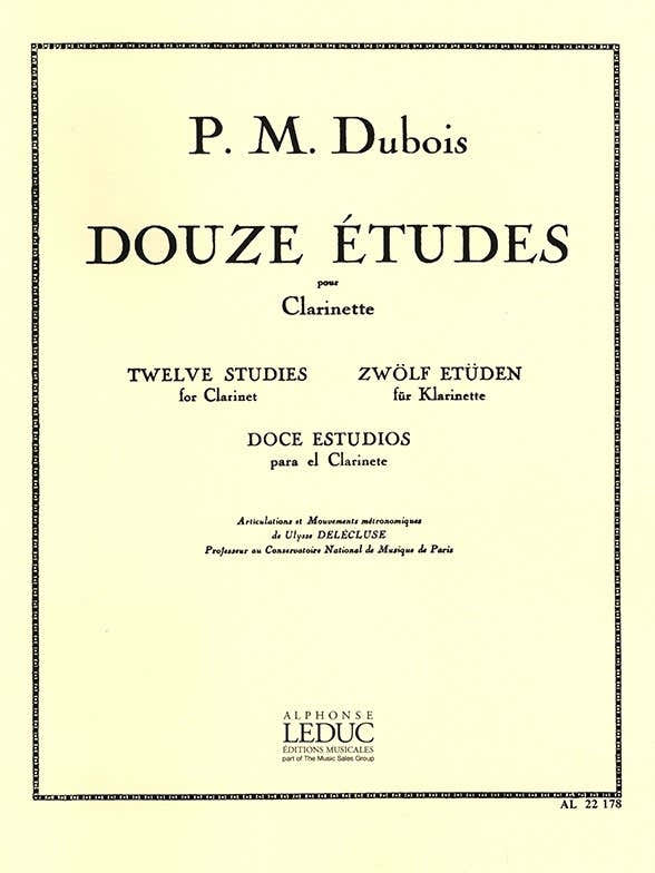 12 Études pour Clarinette