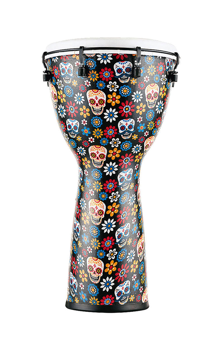 PERCUSSION 12" ALPINE SERIES DJEMBE SYNTHETIC HEAD DAY OF THE DEAD - ADJ12-DA