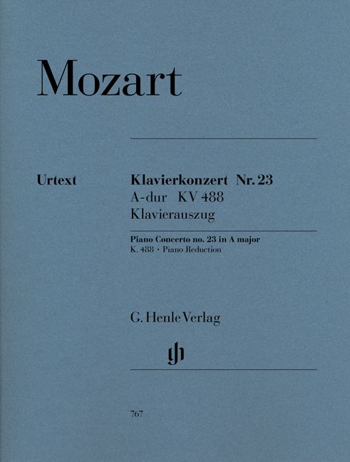 MOZART W.A. - CONCERTO FOR PIANO AND ORCHESTRA A MAJOR K. 488
