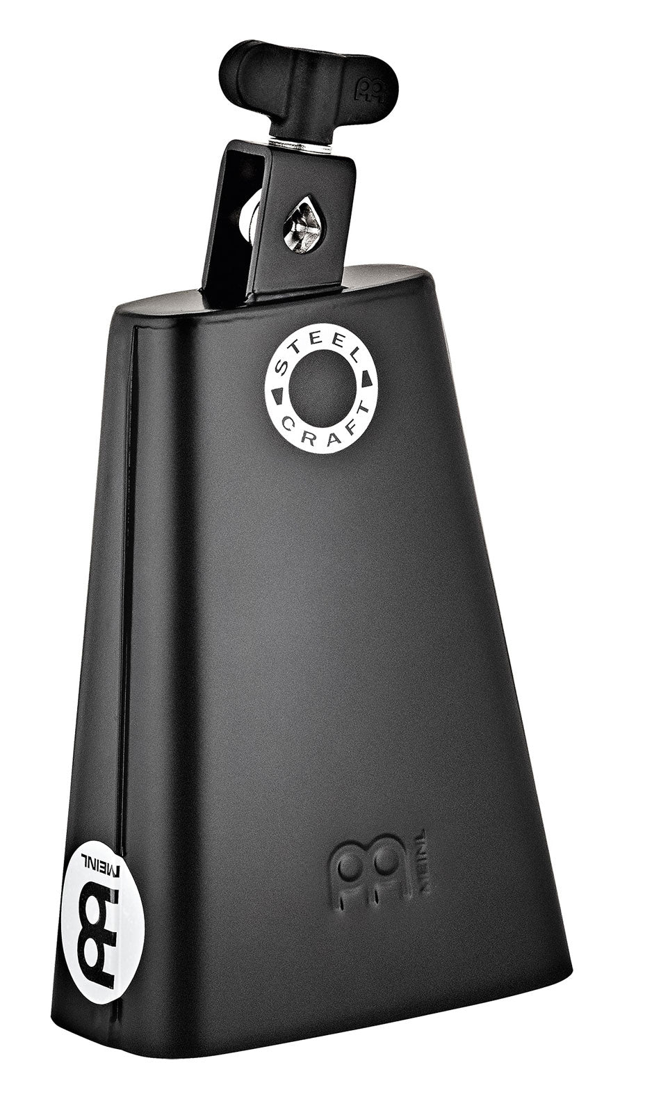 Meinl 7" Steel Craft Line Cowbell Black Powder Coated Big Mouth Low Pitch