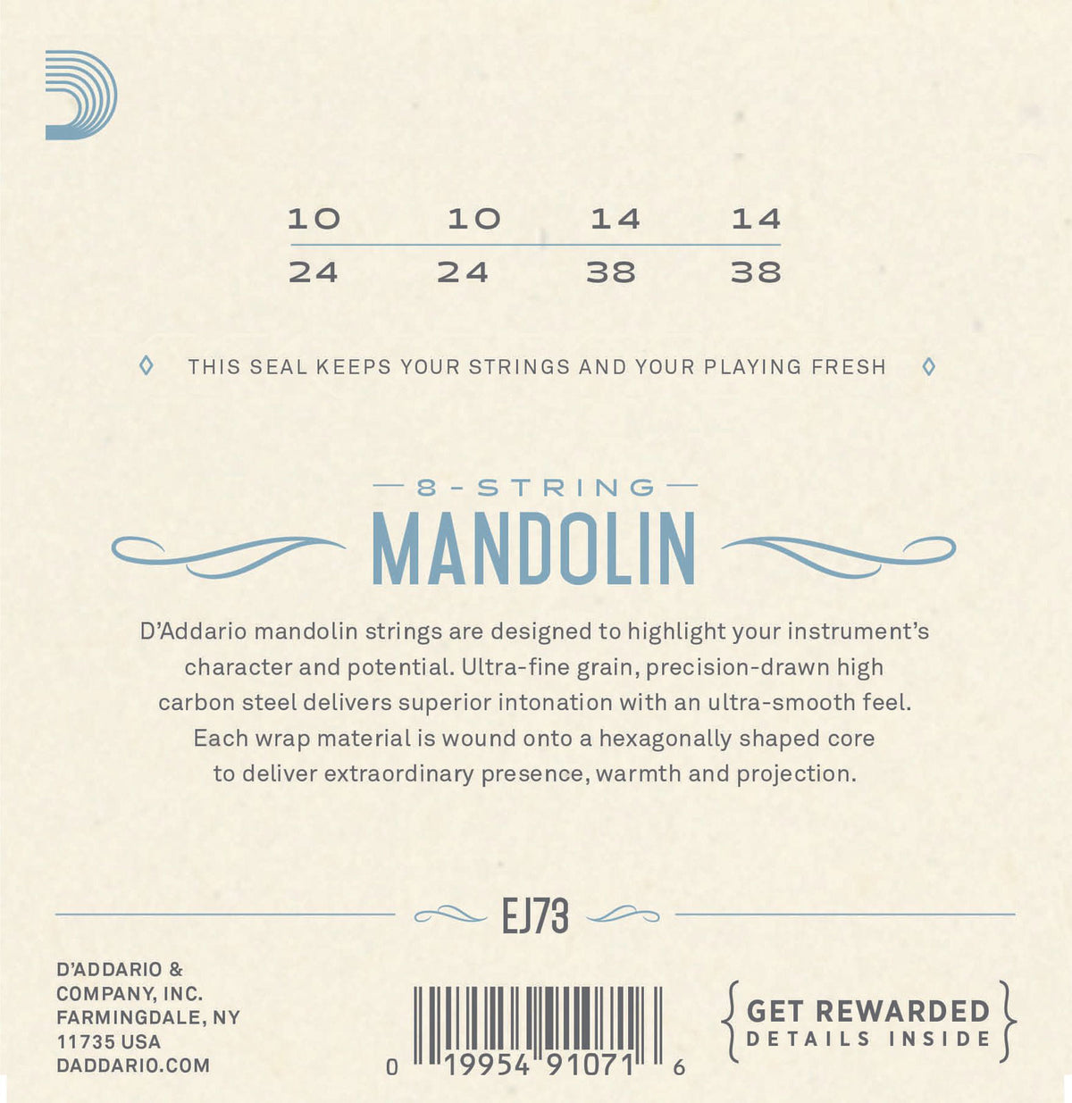 EJ73 STRINGS FOR MANDOLIN