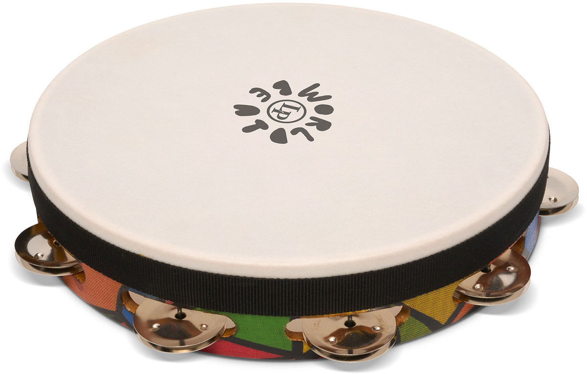 Tambourine World Beat Single Row With Head LP7023 10 Inches