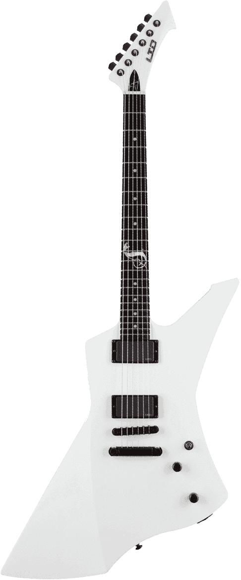 Snakebyte Signatur James Hetfield Schneeweiß