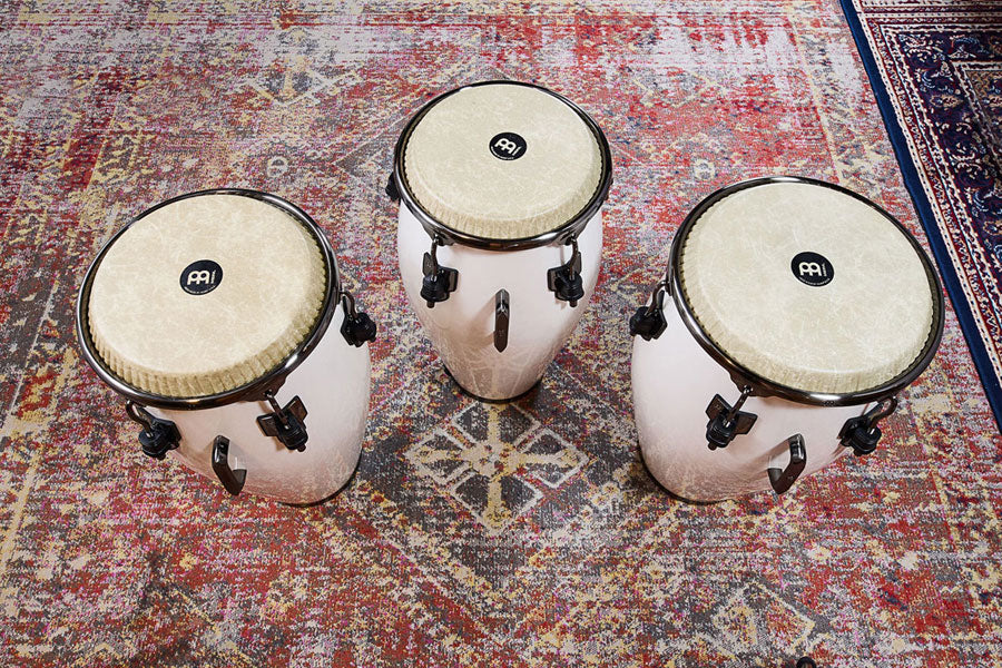 Artist Series Roberto Serrano Quinto 11"/REMO® Fiberskyn Heads - Pearl White