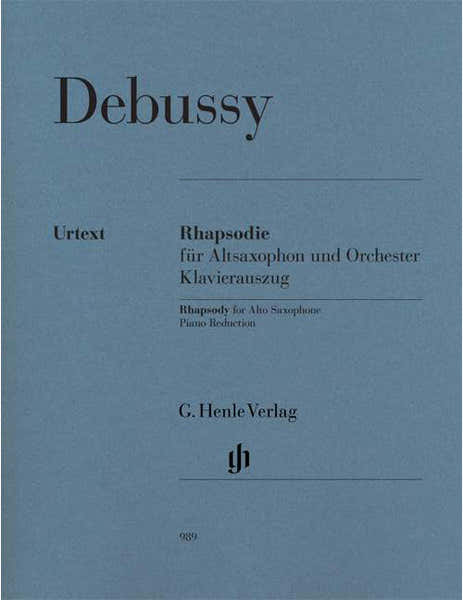 Debussy - Rhapsody For Saxophone Alto And Orchestra - Saxophone Alto Piano