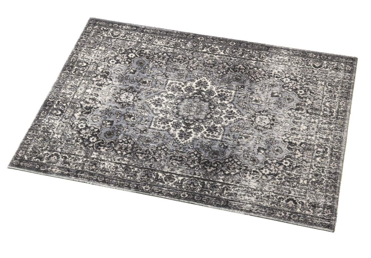 VPA-GRY Teppich Vintage Persian Club Series 80 X 60CM Rutschfest Grau