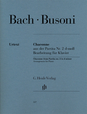 Bach J.S. / Busoni F. - Chaconne From Partita N°2 D Minor - Klavier