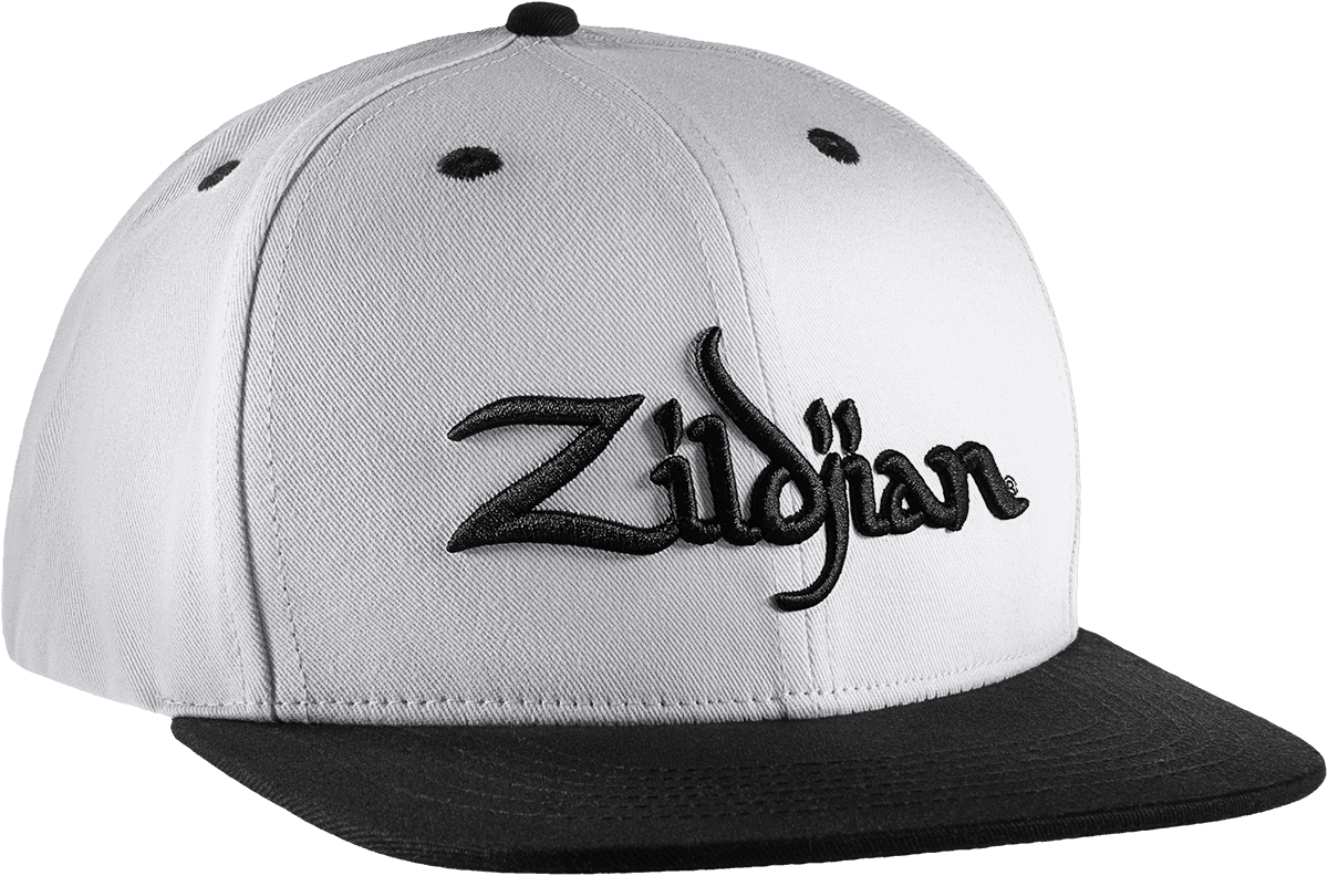 Zildjian White Snapback Cap 6 Panels