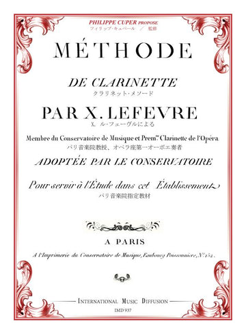 Lefevre Xavier - Methode De Clarinette
