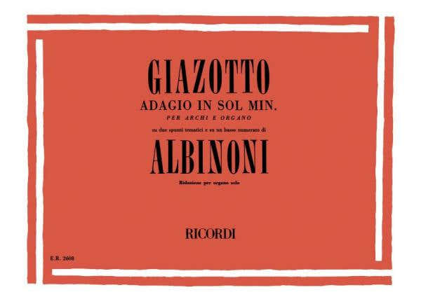 ALBINONI T. - ADAGIO IN SOL MINORE - ORGUE