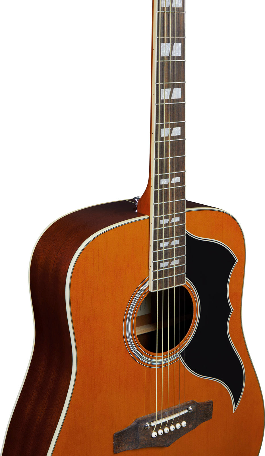 Ranger VI EQ Vintage-Neuauflage Dreadnought Naturdecke gebeizt