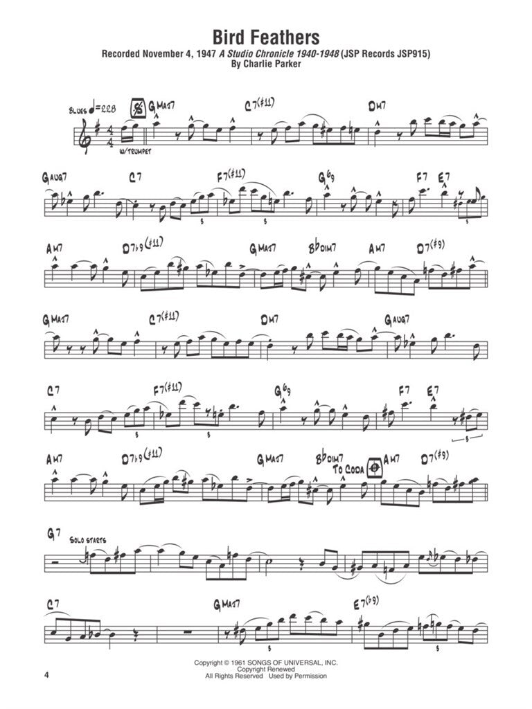 Parker Charlie - Omnibook Vol.2 in Es