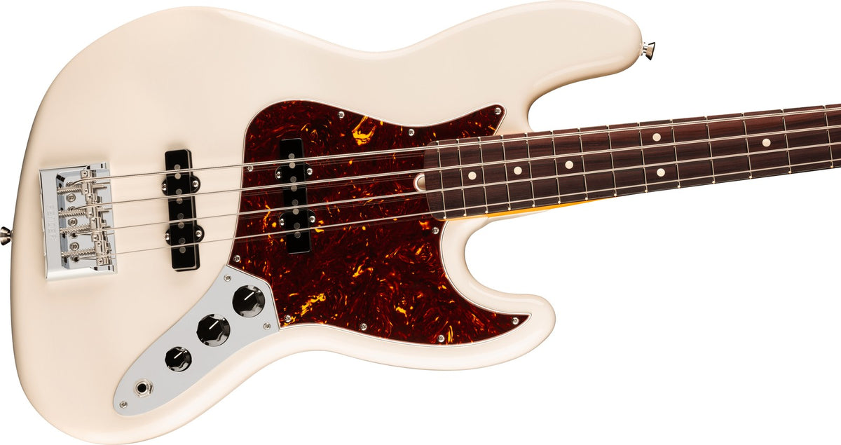 Jazz Bass American Professional, RW Olympisch Weiß