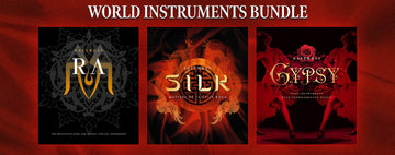 Paket mit Weltmusikinstrumenten