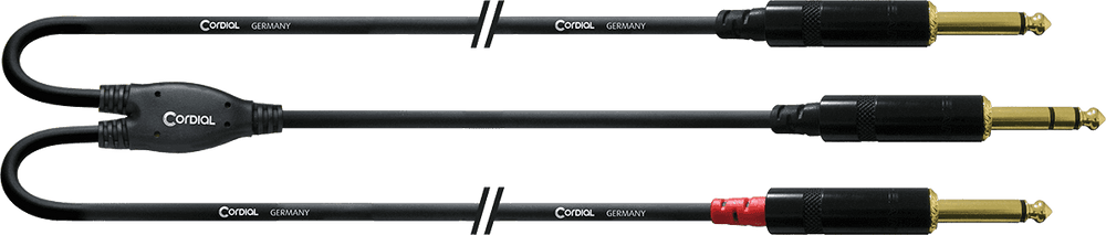 Cordial Audiokabel Stereo-Klinke - 2 lange Mono-Klinken 3 M
