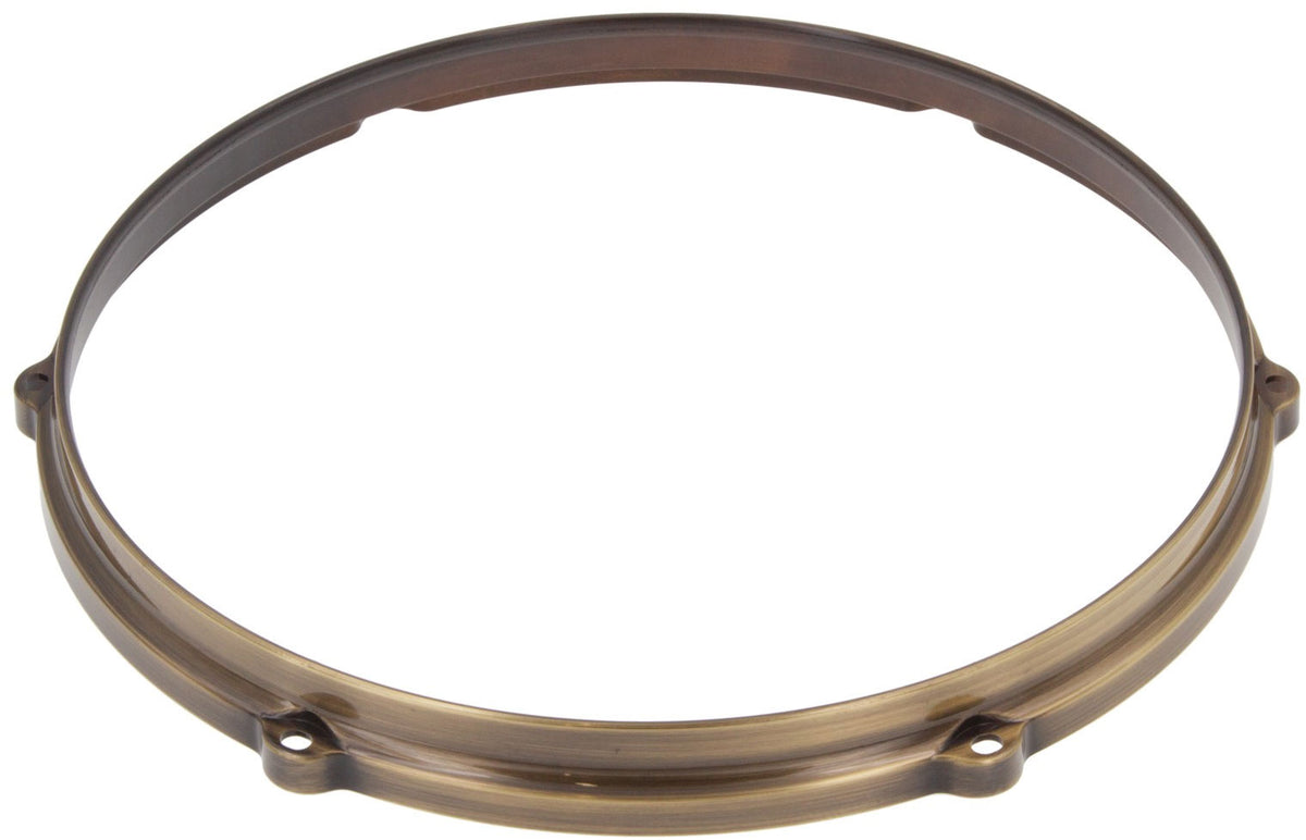 Hdc3-12-6Vbb 12" 6 Holes Black 3Mm Die Cast Drum Hoop Vintage Brushed Brass