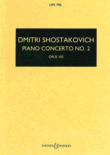 Chostakovitch Dimitri - Piano Concerto No. 2 Op. 102 - Piano And Orchestra