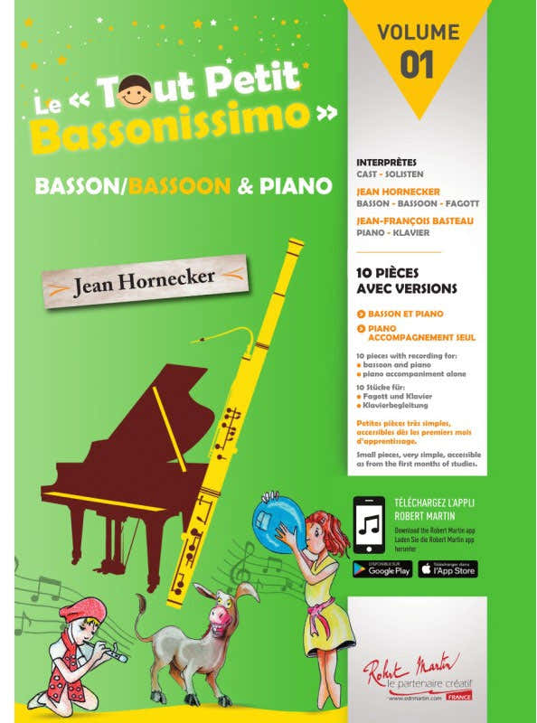 HORNECKER JEAN - LE TOUT PETIT BASSONISSIMO VOL.1 - BASSON & PIANO