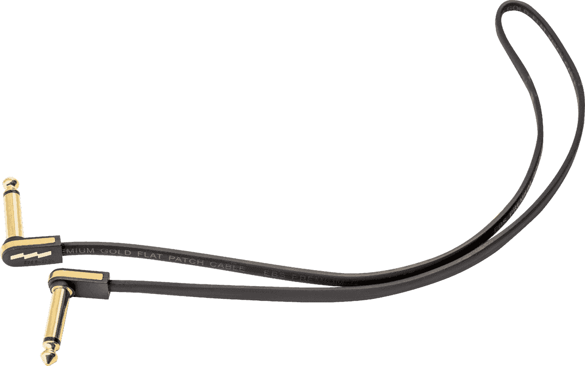 Gitarren-Patchkabel 58cm Kompakt Gold