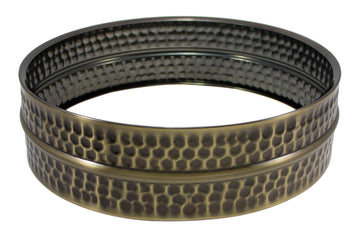 14X4 Gehämmerter Messingkessel Schwarzes Nickel (Messing)