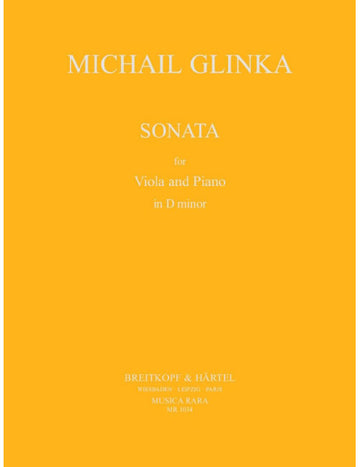 GLINKA - SONATE IN D-MOLL - ALTO ET PIANO