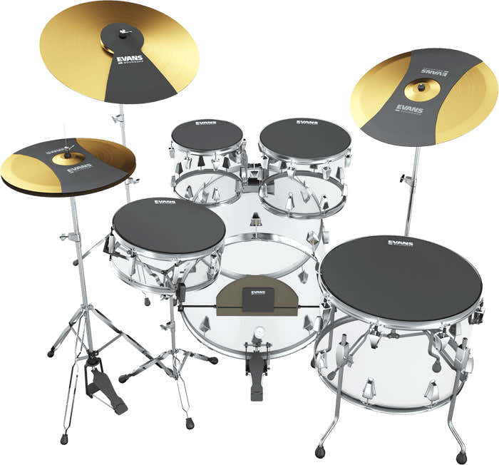 SOSETROCK - Sound Off Box Set Stage Rock 10 12 16 - 16 to 26 Bass Drum + Beckens