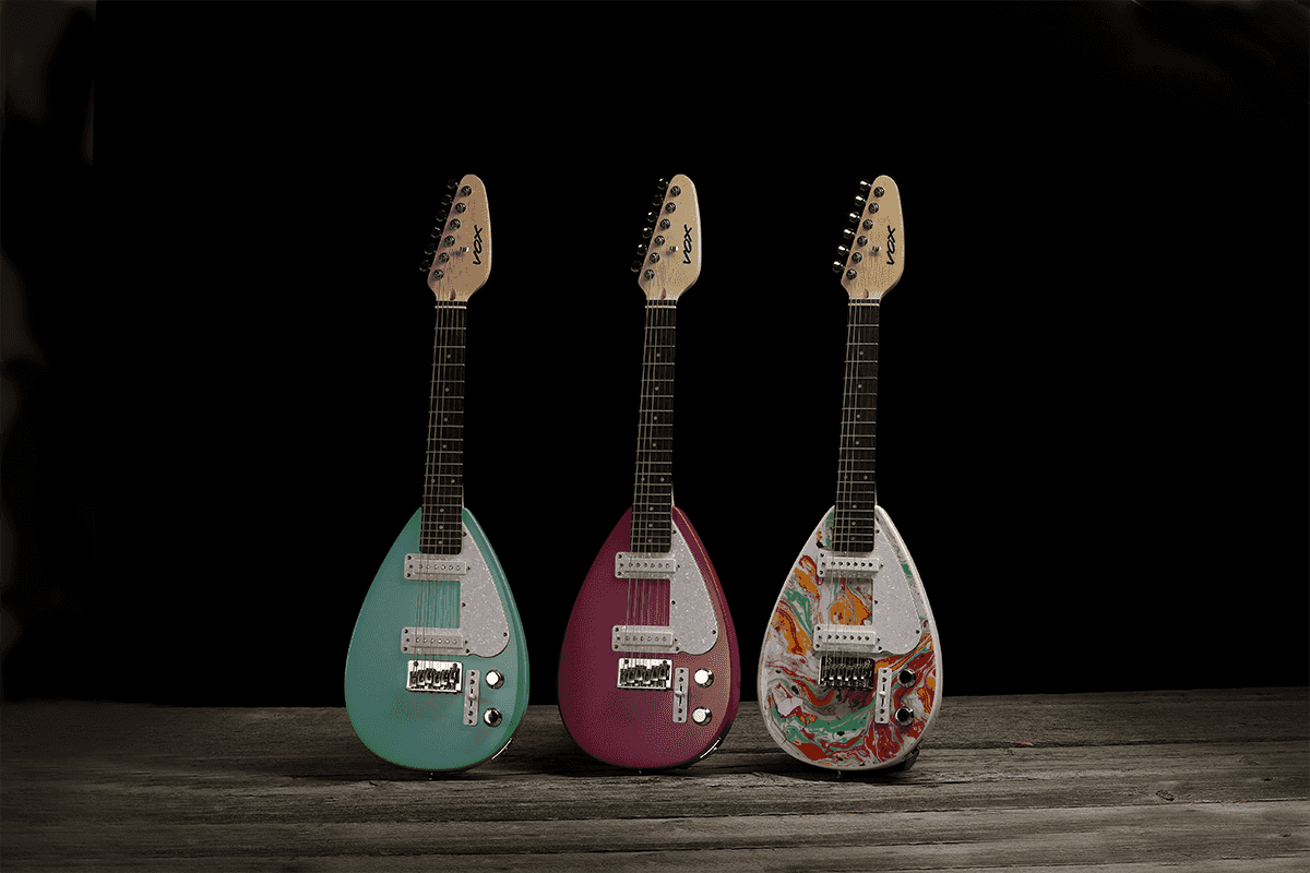 Mini Electric Guitar Aqua Green