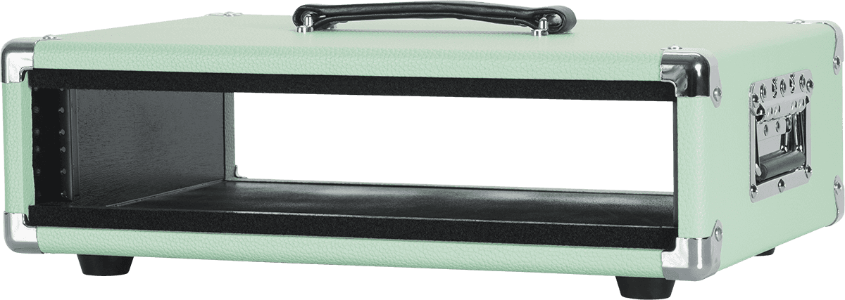 WOODEN RACK 2U VINTAGE AMP SURF GREEN
