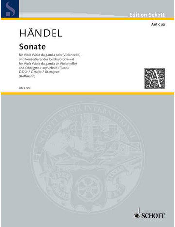 Händel - Sonata - Alto (Alto Da Gamba Violoncelle) Et Concert Clavecin (Piano)