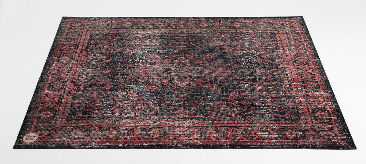 VPCLB-BLR Teppich Vintage Persian Club Series 1.63 X 1.42M Rutschfest Schwarz Rot